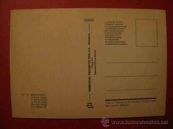 Postales: MONTSERRAT. BARCELONA  -   REF .  AH - 115 - Foto 2