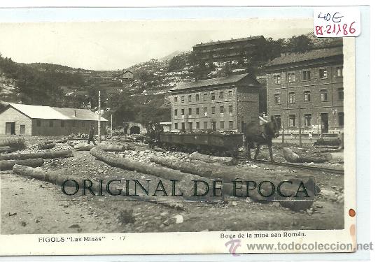 Postkarten: (PS-21186)POSTAL FOTOGRAFICA DE FIGOLS(LAS MINAS)-BOCA DE LA MINA SAN ROMAN Y FERROCARRIL