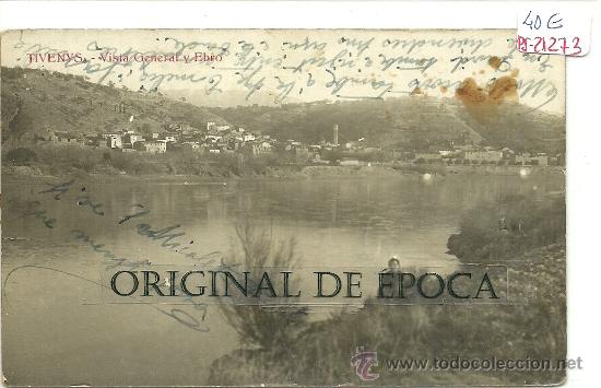 Postkarten: (PS-21273)POSTAL FOTOGRAFICA DE TIVENYS(TARRAGONA)-VISTA GENERAL Y RIO EBRO