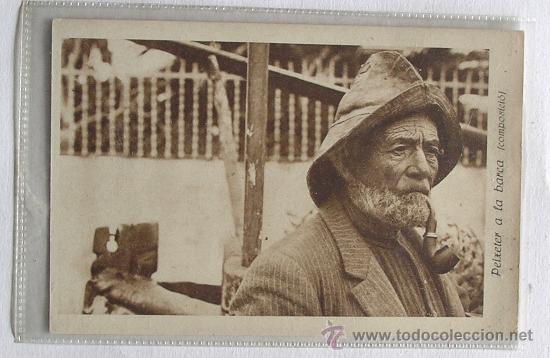 Postales: Peixeter a la barca, Clix&eacute; Joan Artigues . Vilanova - Foto 1