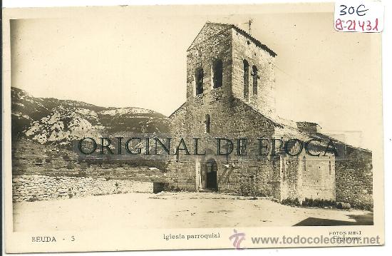 Postcards: (PS-21431)POSTAL FOTOGRAFICA DE BEUDA-IGLESIA PARROQUIAL