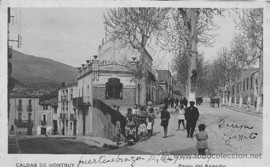 Postkarten: POSTAL FOTOGRAFICA CALDAS DE MONTBUY  PASEO DEL REMEDIO