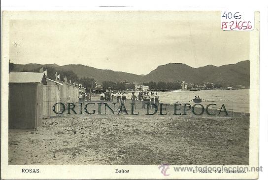 Postkarten: (PS-21656)POSTAL FOTOGRAFICA DE ROSAS-BA&Ntilde;OS