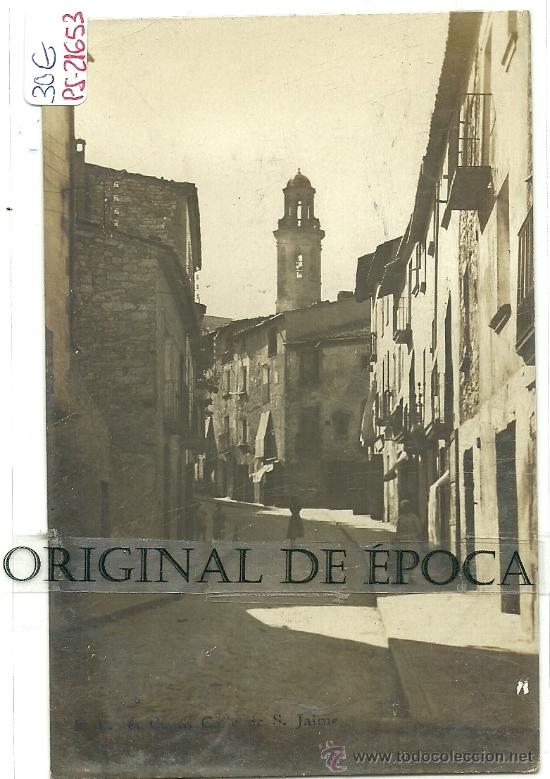 Postkarten: (PS-21653)POSTAL FOTOGRAFICA DE CALAF-CALLE DE SAN JAIME