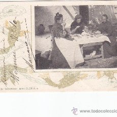 Postales: LUNCH SERIE GLORIA 2 COLECCION CANOVAS CIRCULADA 1902 DE PUIGCERDA (GERONA) A FRANCIA. LLEGADA. RARA