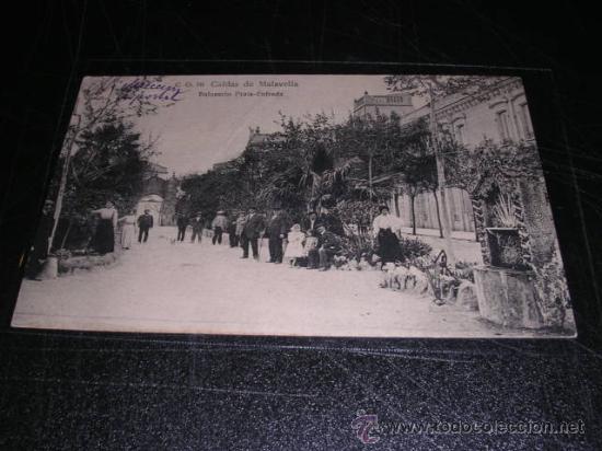 Postais: C.O. 10 CALDAS DE MALAVELLA, BALNEARIO PRATS-ENTRADA,CIRCULADA 1916- 14X9 CM.