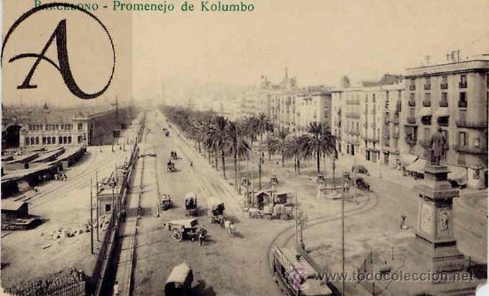 Postales: BARCELONA. PASEO DE COLON - Foto 1