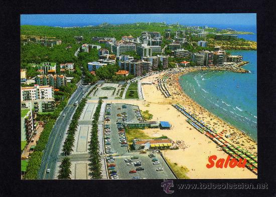 Postales: POSTAL DE SALOU - PASEO Y PLAYA - SIN CIRCULAR. - Foto 1