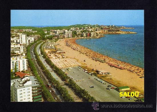 Postales: POSTAL DE SALOU - PASEO Y PLAYA - SIN CIRCULAR. - Foto 1