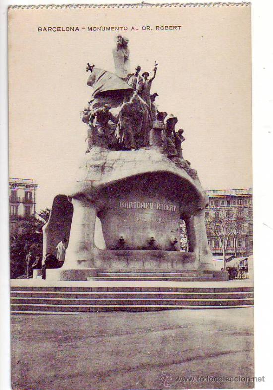 Postales: barcelona - monumento al dr. robert - Foto 1