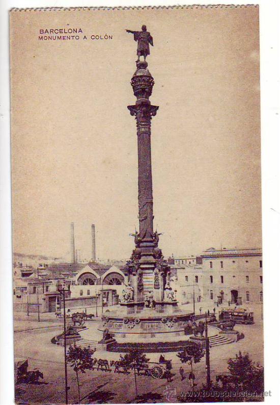 Postales: barcelona - monumento a colon - Foto 1