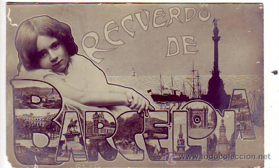Postales: recuerdo de barcelona - Foto 1