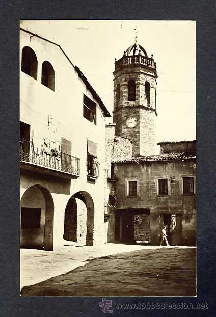Postcards: Postal de PRATS DE REI: Pla&ccedil;a Major (Ed.Fotografica num.8)