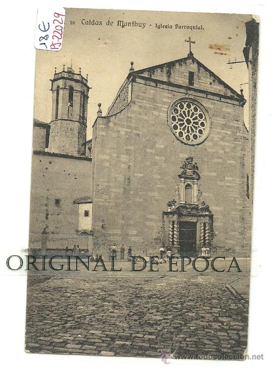 Postkarten: (PS-22029)POSTAL DE CALDAS DE MONTBUY-IGLESIA PARROQUIAL