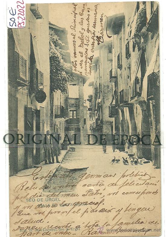 Postkarten: (PS-22022)POSTAL DE SEO DE URGEL-CALLE DE SANTA MARIA