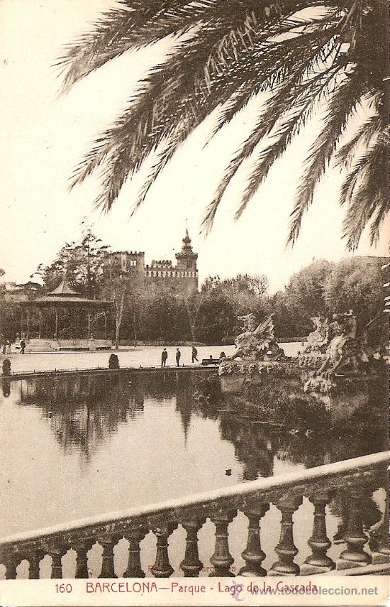 Postales: BARCELONA - PARQUE (LAGO DE LA CASCADA) - Foto 1