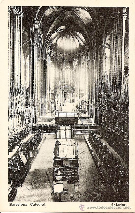 Postales: BARCELONA - CATEDRAL (INTERIOR) - Foto 1