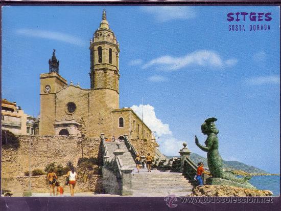 Postales: BARCELONA - SITGES - PLAYA DE ORO - Foto 1