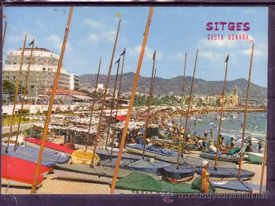 Postales: BARCELONA - SITGES - PLAYA DE ORO - Foto 1