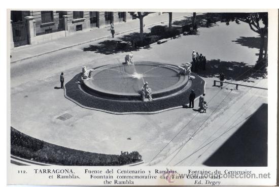 Postales: TARRAGONA . Rambla - Fuente del Centenario - Foto 1