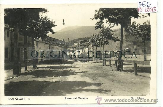 Postcards: (PS-22075)POSTAL FOTOGRAFICA DE SAN CELONI-PLAZA DEL GANADO