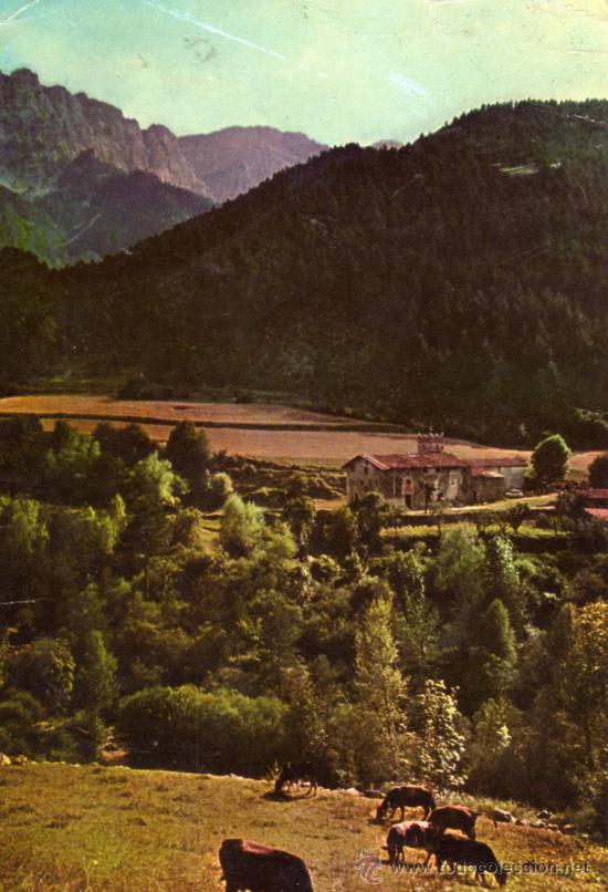 Postales: PIRINEOS ORIENTALES (CERDA&Ntilde;A) BASTANIST EL CAD&Iacute; ESCRITA CIRCULADA CON SELLO A&Ntilde;O 1960