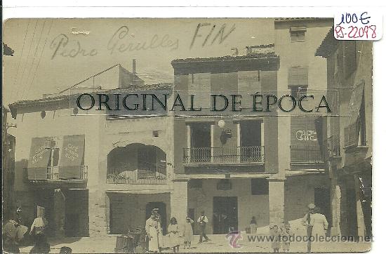 Postcards: (PS-22098)POSTAL FOTOGRAFICA DE CORNUDELLA(TARRAGONA)-PLAZA MAYOR