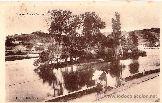 Cartoline: TARJETA POSTAL DE LA ISLA DE LOS FAISANES. LA ESPA&Ntilde;OLA. N&ordm; 14. FOTOTIPICA HAUSER Y MENET.