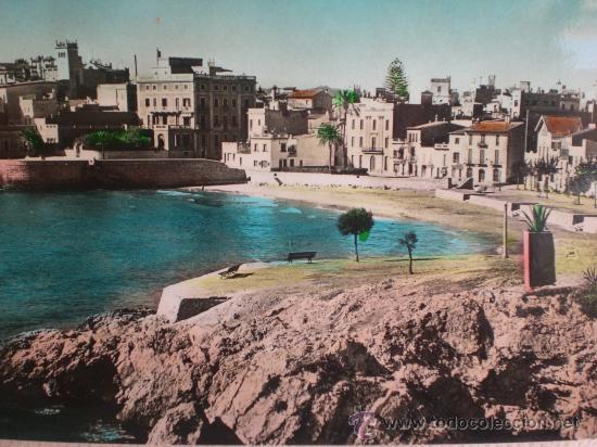 Postal Panoramica Sitges Playa De San Sebastia Buy Postcards