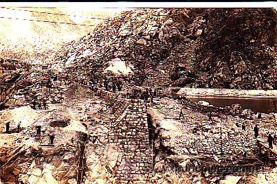 Postkarten: POSTAL FOTOGRAFICA A.R.V. ESTANYGENTO DIQUE DE 28 METROS PARA LA CONTENCION DE LAS AGUAS