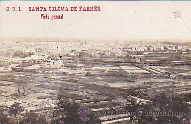 Postkarten: POSTAL FOTOGRAFICA SANTA COLOMA DE FARNES VISTA GENERAL