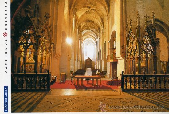 Postales: MONASTERIO DE SANTES CREUS TUMBAS REALES DE PERE EL GRAN Y JAUME II EL JUST SC LA VANGUARDIA