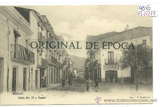 Postcards: (PS-22277)POSTAL DE ROSAS-CALLE DR.PI Y SU&Ntilde;ER