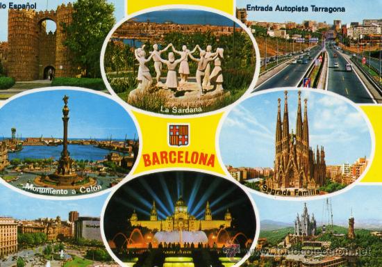 Postales: BARCELONA DIVERSOS ASPECTOS SIN CIRCULAR - Foto 1