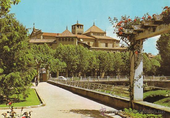 Postales: Vic, parque Balmes y catedral, editada en 1967 - Foto 1