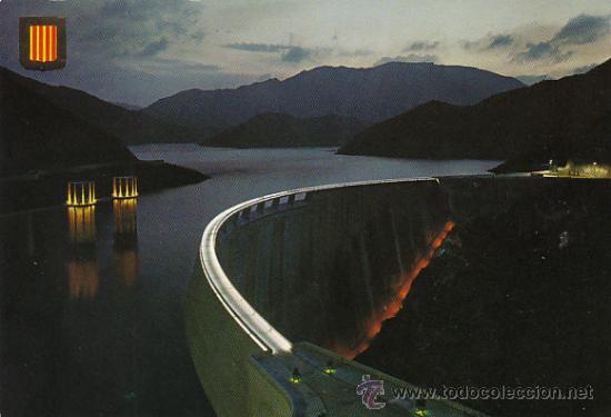 Postales: pantano de Susqueda (Gerona) - Foto 1