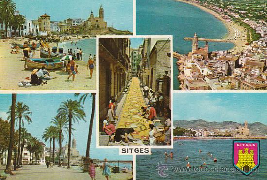 Postales: Sitges, escrita en 1962 - Foto 1