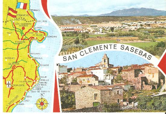 Postales: POSTAL , SAN CLEMENTE DE SASEBAS , CIRCULADA CON SELLO