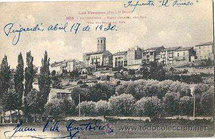 Postales: 8128 - PUIGCERDA - VISTA GENERAL DEL SUR - EDICIONES LF - CIRCULADA 1930