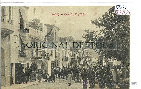 Postcards: (PS-22524)POSTAL DE ROSAS-CALLE DR.PI Y SU&Ntilde;ER