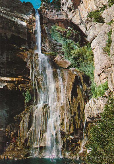 Postales: Rupit, Salto de Sallent, editada en 1966 - Foto 1