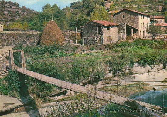 Postales: Rupit, puente, editada en 1966 - Foto 1