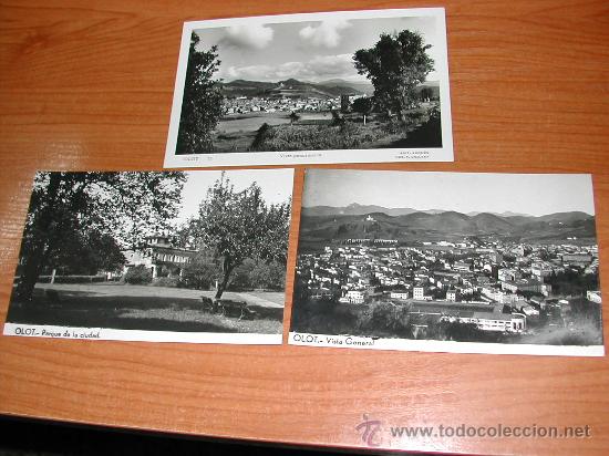 Postales: 654. LOTE 3 POSTALES OLOT. SIN USAR. - Foto 1