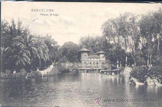 Cartoline: BARCELONA.- PARQUE, EL LAGO