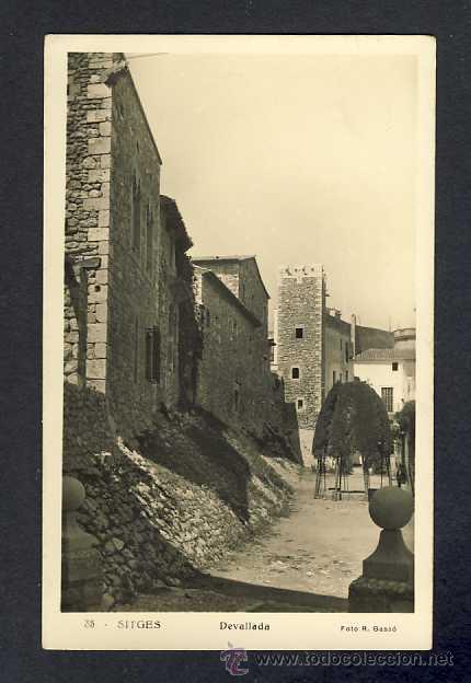 Postales: Postal de SITGES: Devallada (Ed.Gass&oacute; num.35) - Foto 1