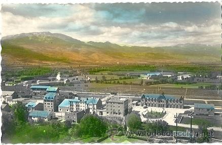 Postales: 8338 - PUIGCERDA - ESTACION - AL FONDO MONTA&Ntilde;AS DEL CADI - FOTO G. GARRABELLA Y CAMPA&Ntilde;&Aacute;