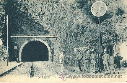 Postales: 8403 - PORT BOU (GIRONA)TUNEL INTERNACIONAL- ANTIGUA E INTERESANTE POSTAL FOTO J. NOVELL - DATA 1934
