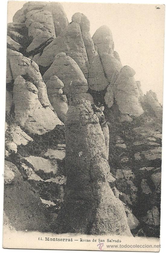 Postales: MONTSERRAT, UNION POSTAL UNIVERSAL, N&ordm; 14 ROCAS DE SAN SALVADO.