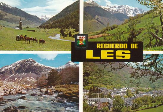 Postales: Les (Lerida) - Foto 1