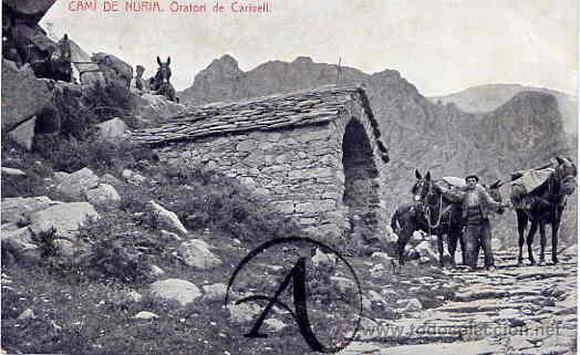 Postales: Ribes.Cam&iacute; de Nuria. Oratori de Carivell. - Foto 1